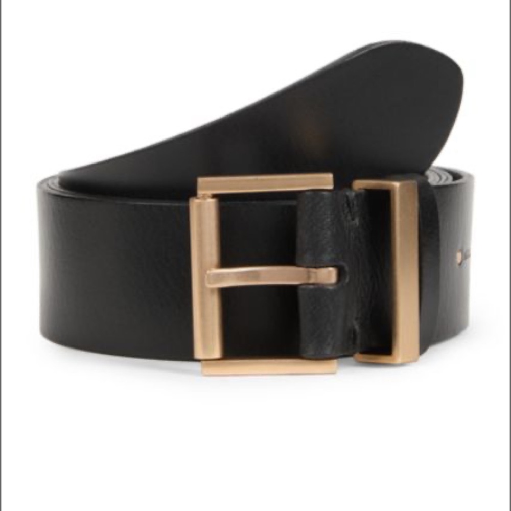 ALLSAINTS
38MM Goldtone Buckle Leather Belt